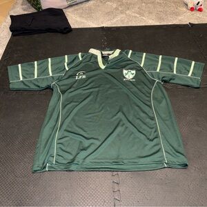 LFR Ireland Live For Rugby Jersey XL Shamrock Green Irish Embroidered Logo